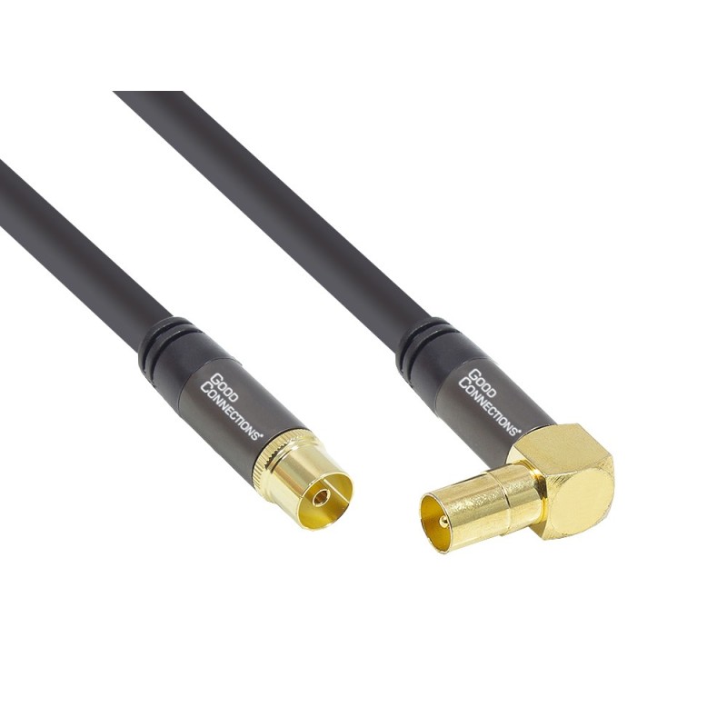 Good Connections Antennenkabel SmartFLEX 5m IEC St. abgew. zu Koax Bu. schwarz
